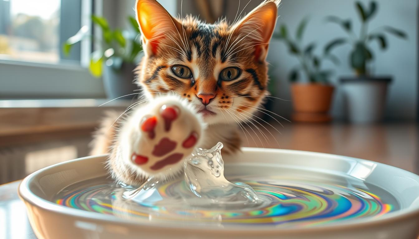 Why Do Cats Put Their Paws in Their Water